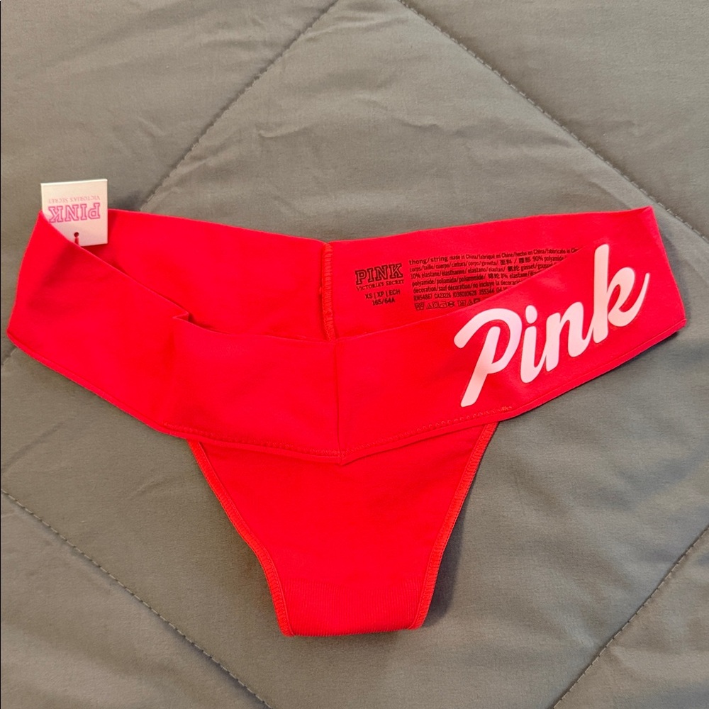 PINK Victoria's Secret Red thong